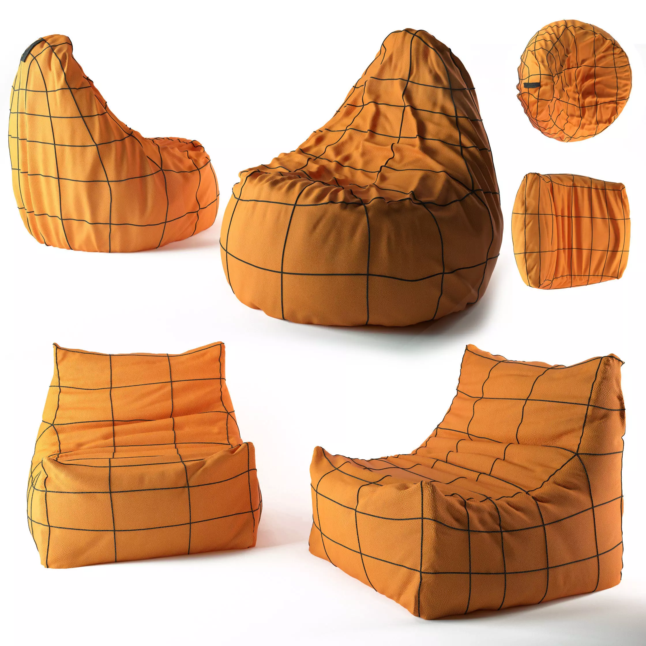 Bean Bag 3D model_0