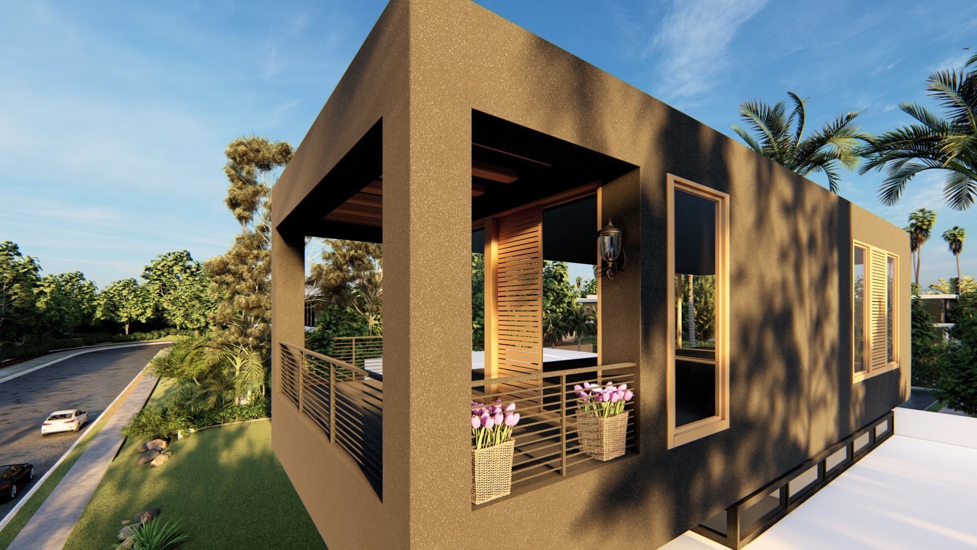 Modern House 3D model_3