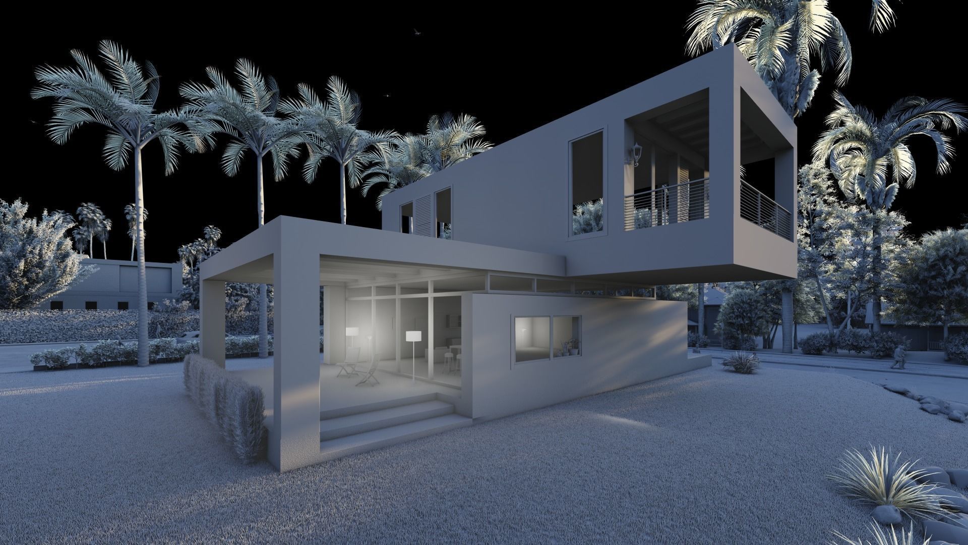 Modern House 3D model_8