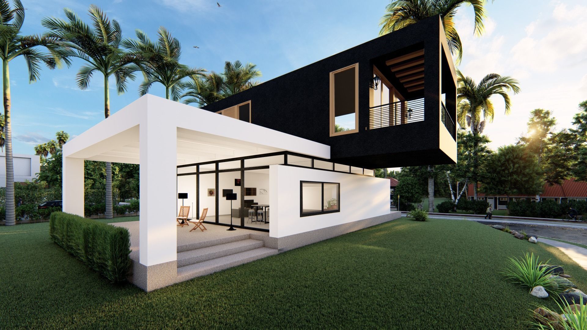 Modern House 3D model_2