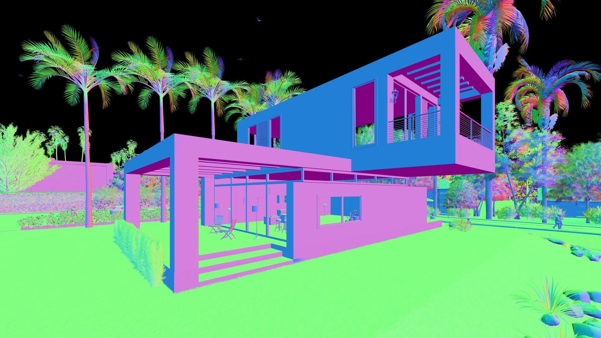 Modern House 3D model_7