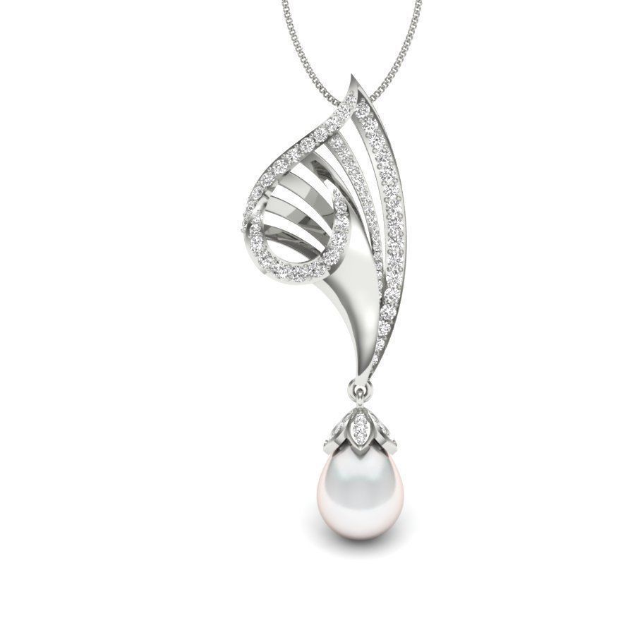 diamond pendant for women  3D print model_10