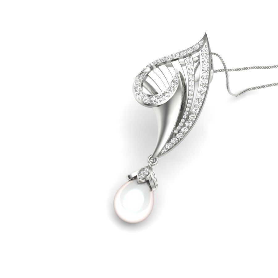 diamond pendant for women  3D print model_13