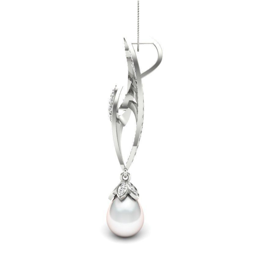 diamond pendant for women  3D print model_12