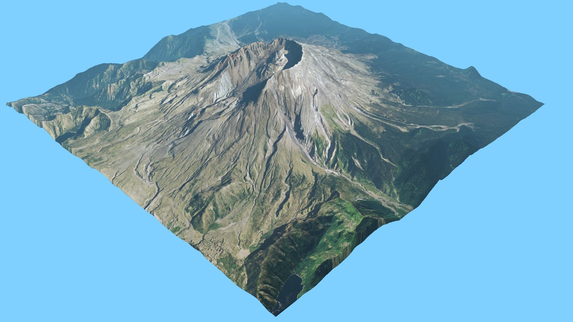 Volcano Mountains Pack 3D model_5