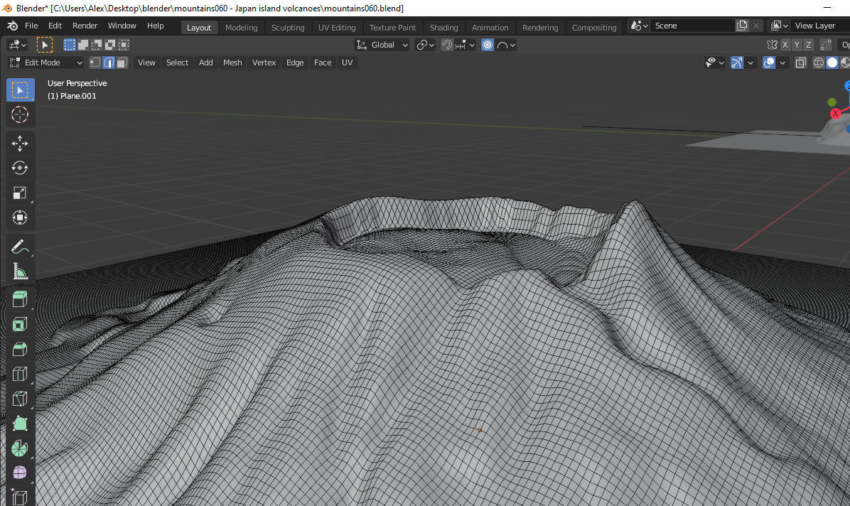 Volcano Mountains Pack 3D model_74