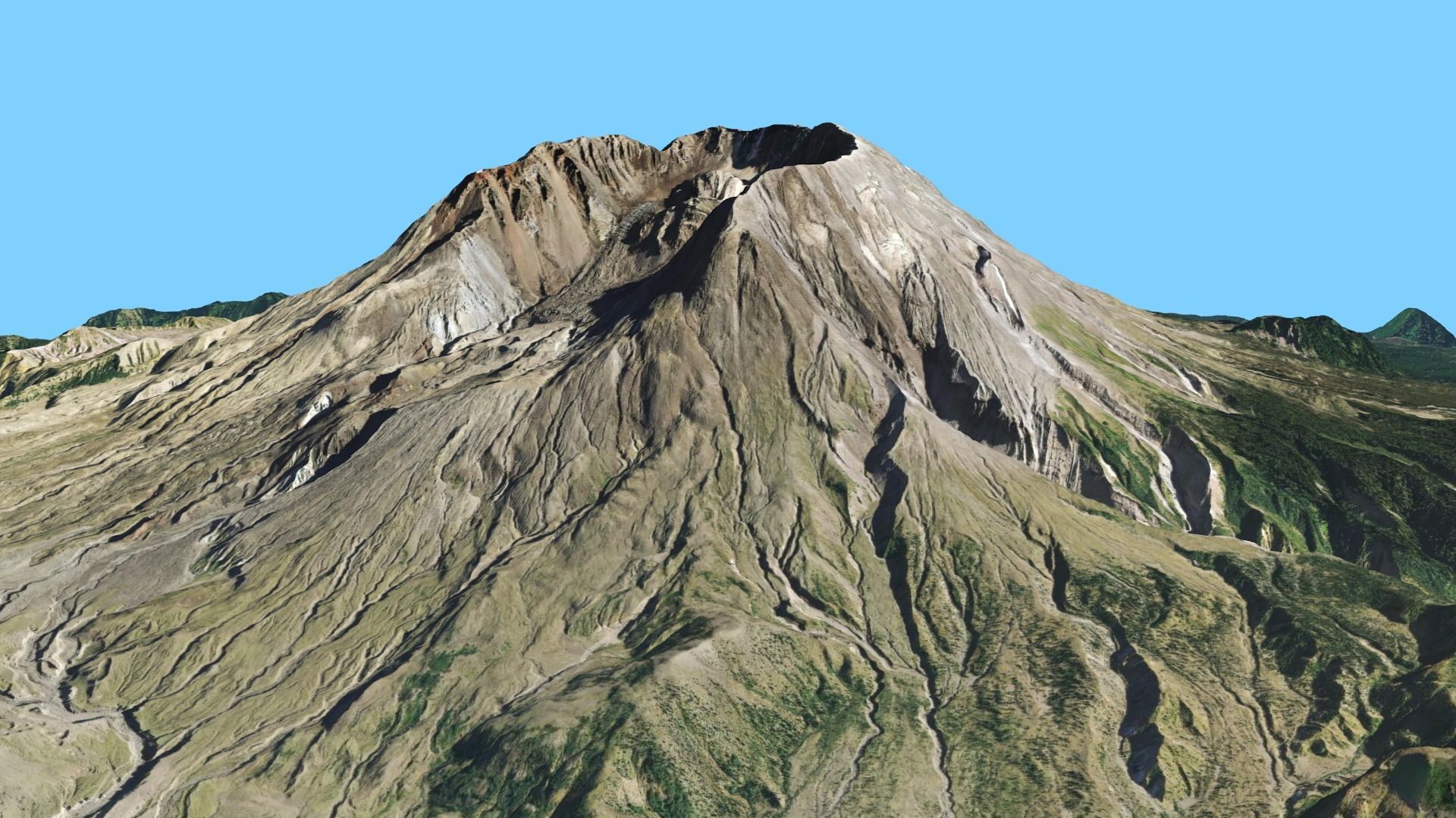 Volcano Mountains Pack 3D model_4