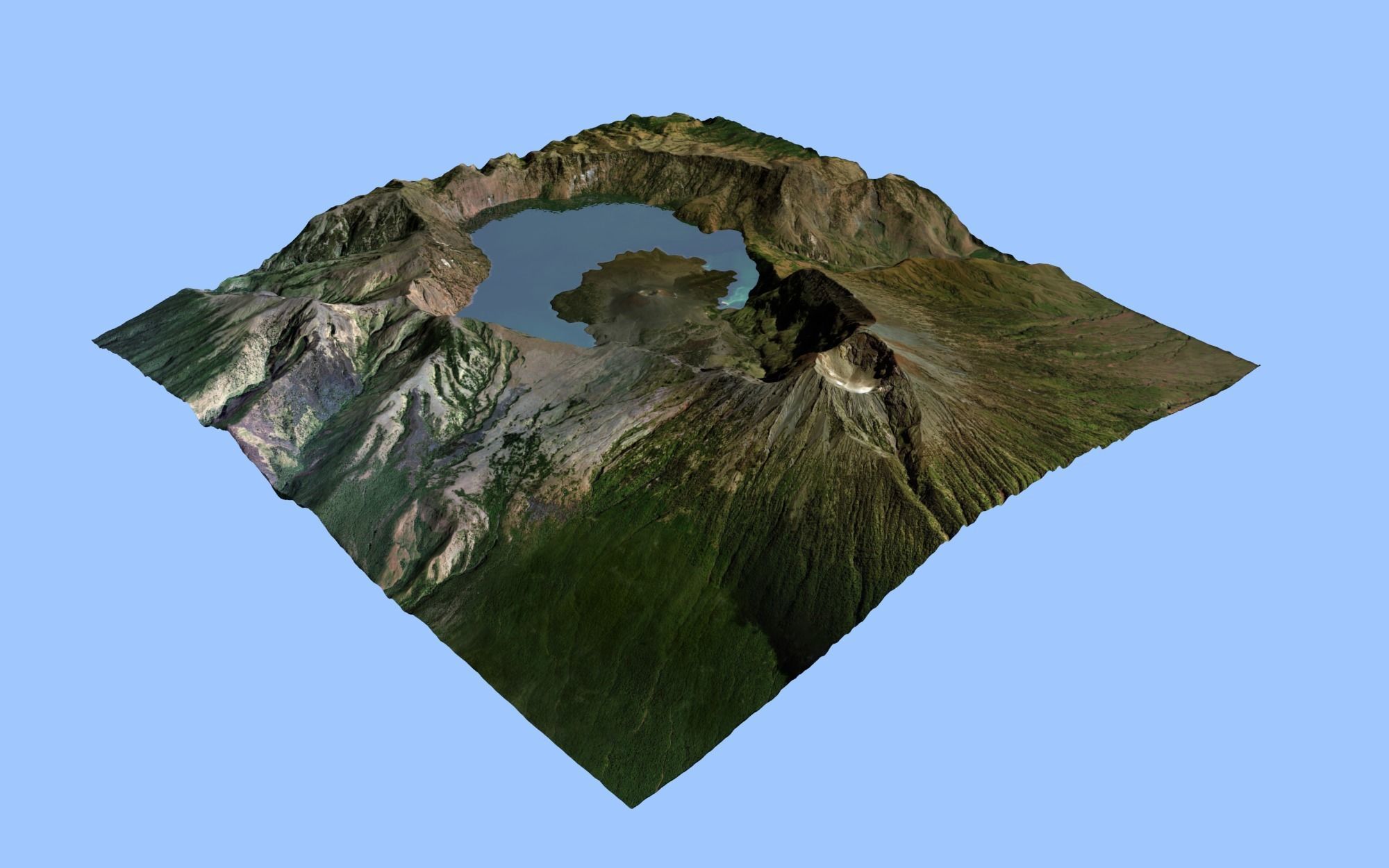Volcano Mountains Pack 3D model_26