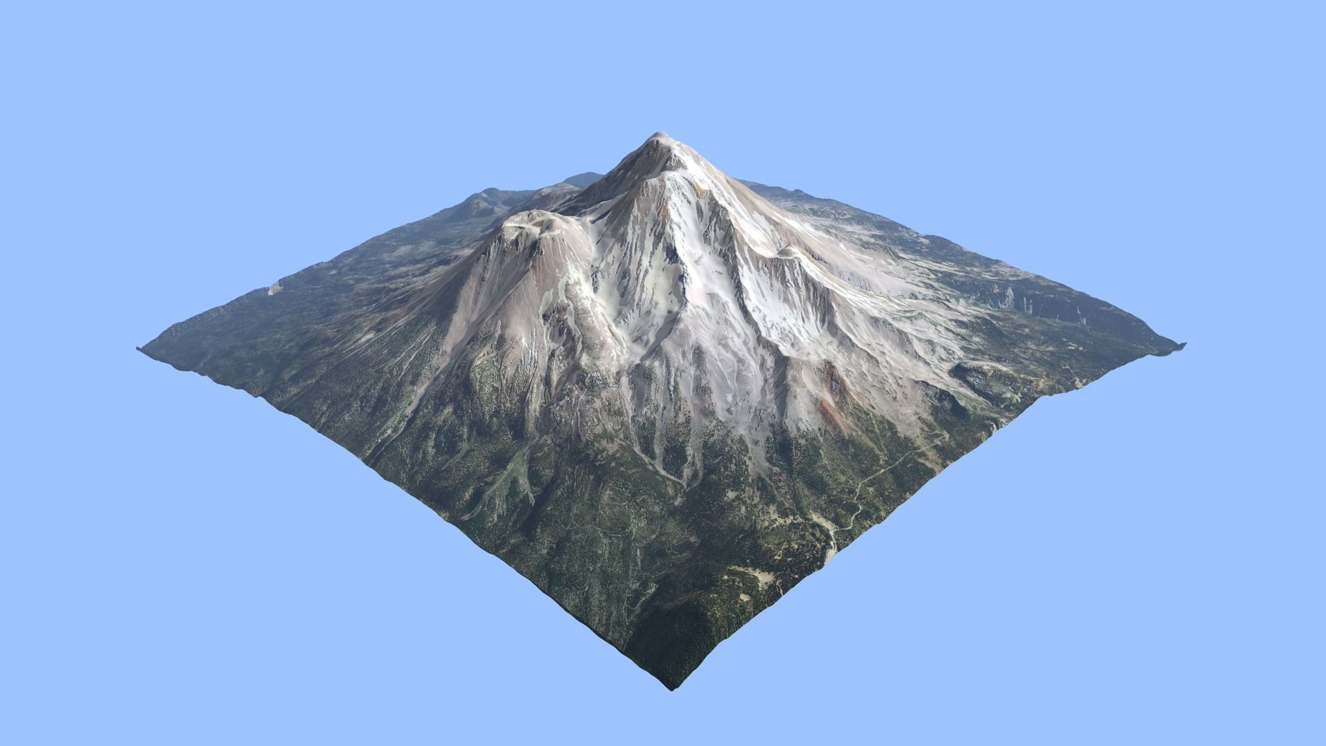 Volcano Mountains Pack 3D model_50