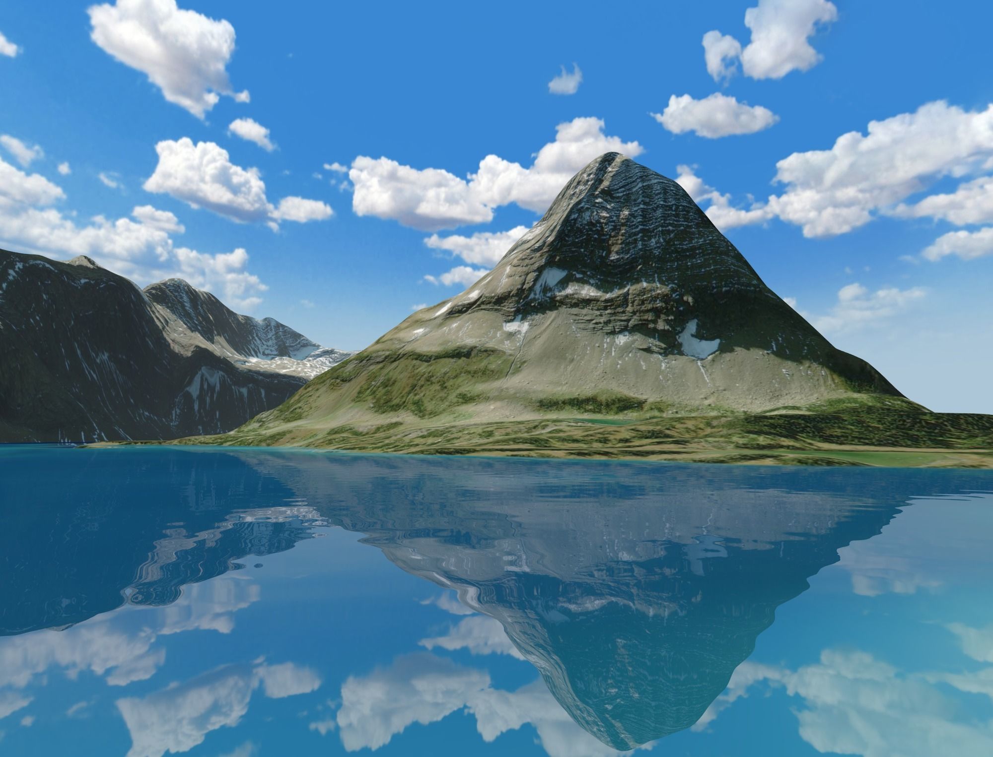 Volcano Mountains Pack 3D model_37