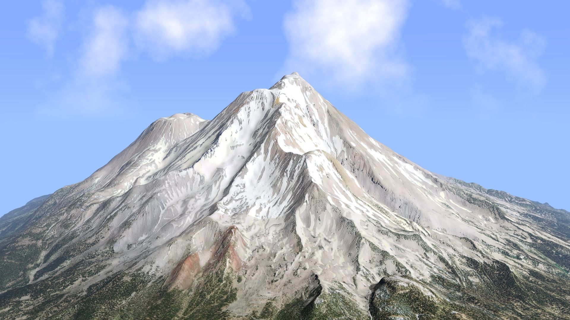 Volcano Mountains Pack 3D model_49