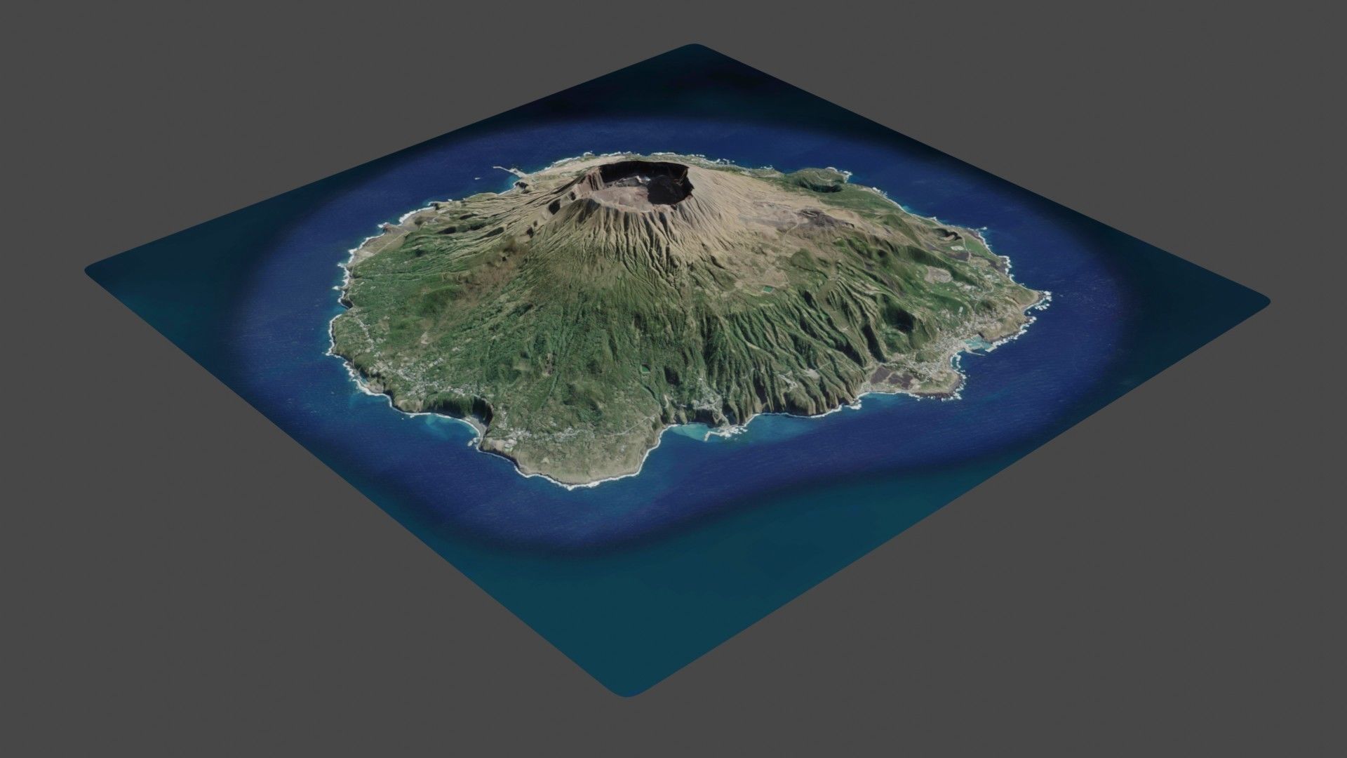 Volcano Mountains Pack 3D model_73