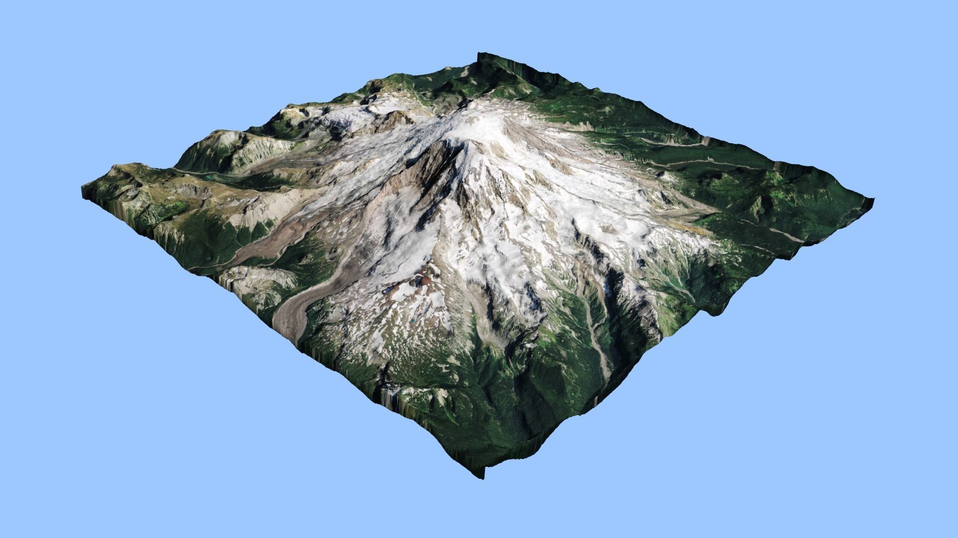 Volcano Mountains Pack 3D model_29