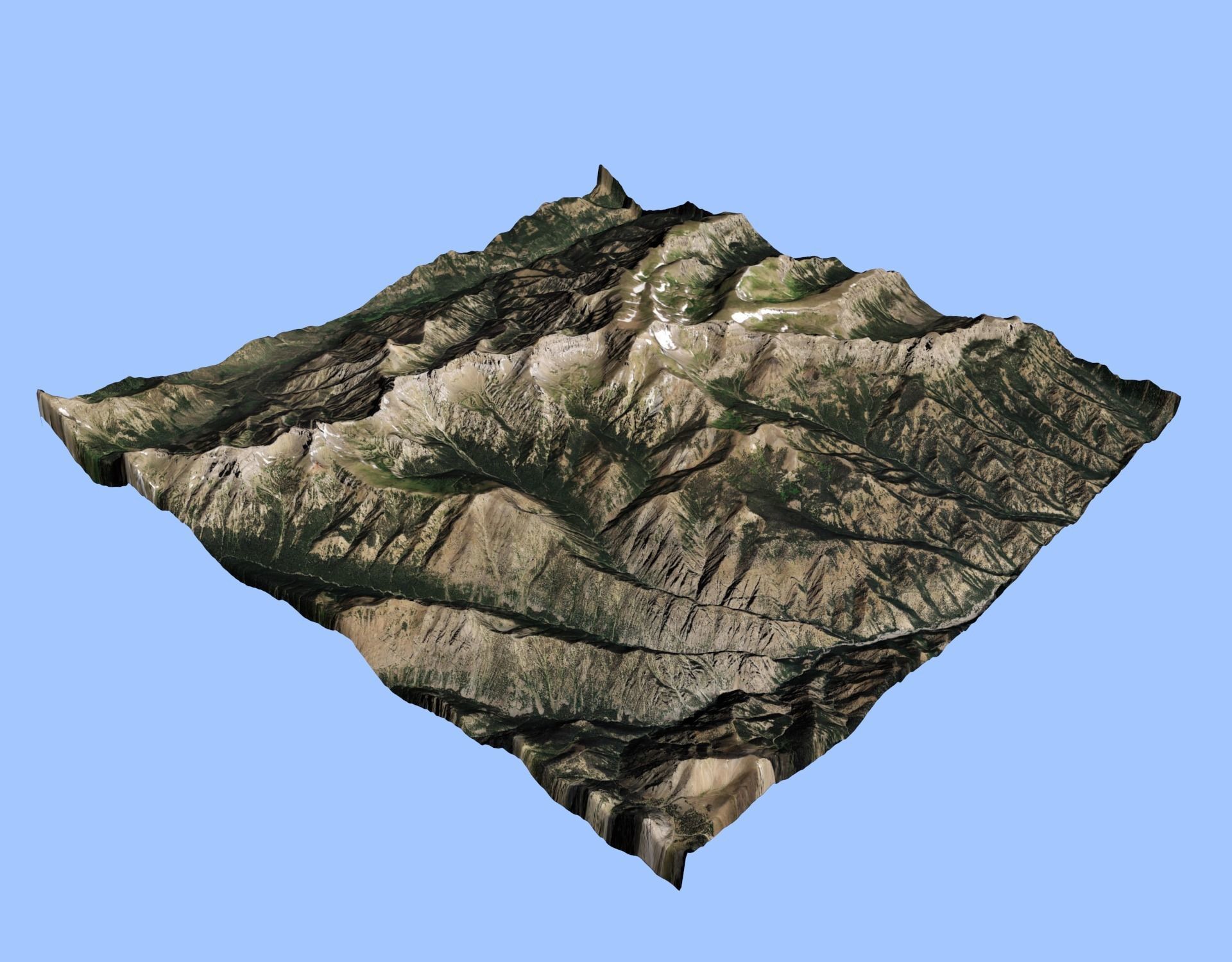 Volcano Mountains Pack 3D model_23