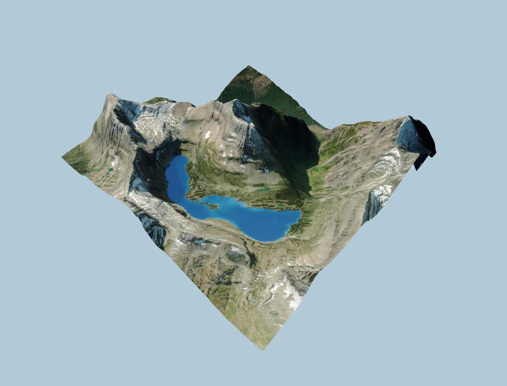 Volcano Mountains Pack 3D model_38