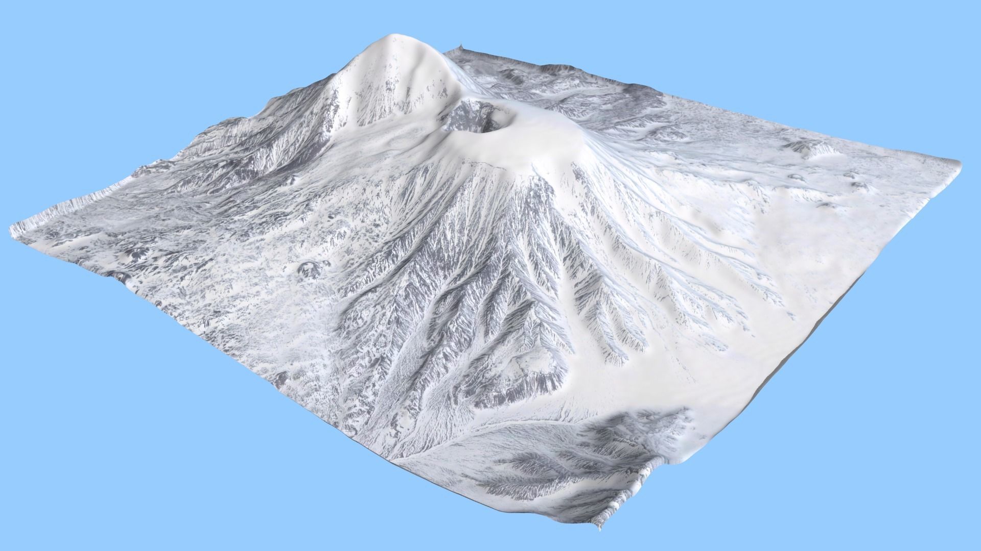 Volcano Mountains Pack 3D model_17