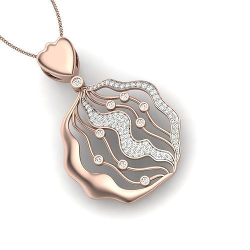diamond pendant for women 3D print model
