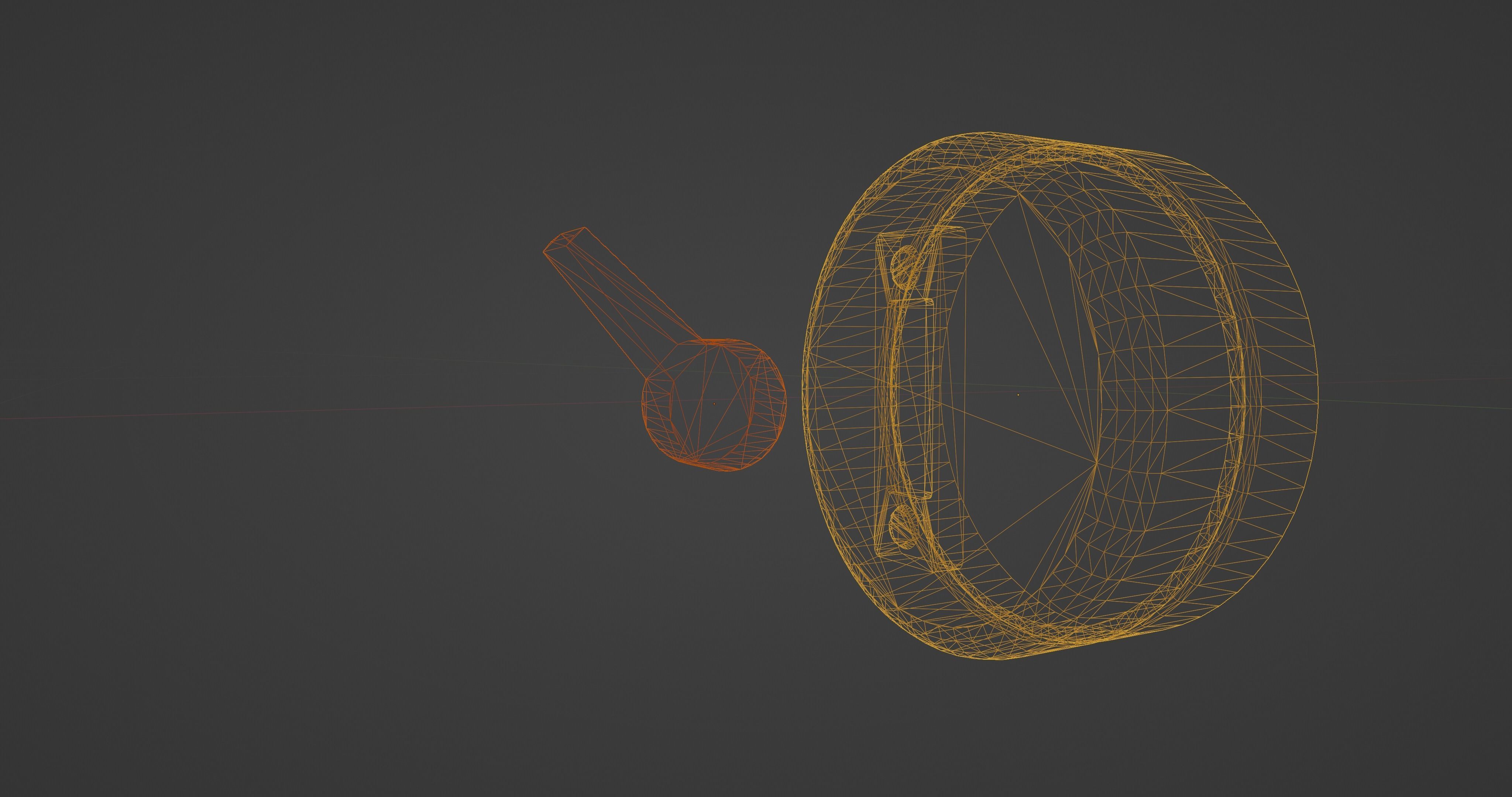 old Vintage toggle Light Switch Low-poly 3D model_10