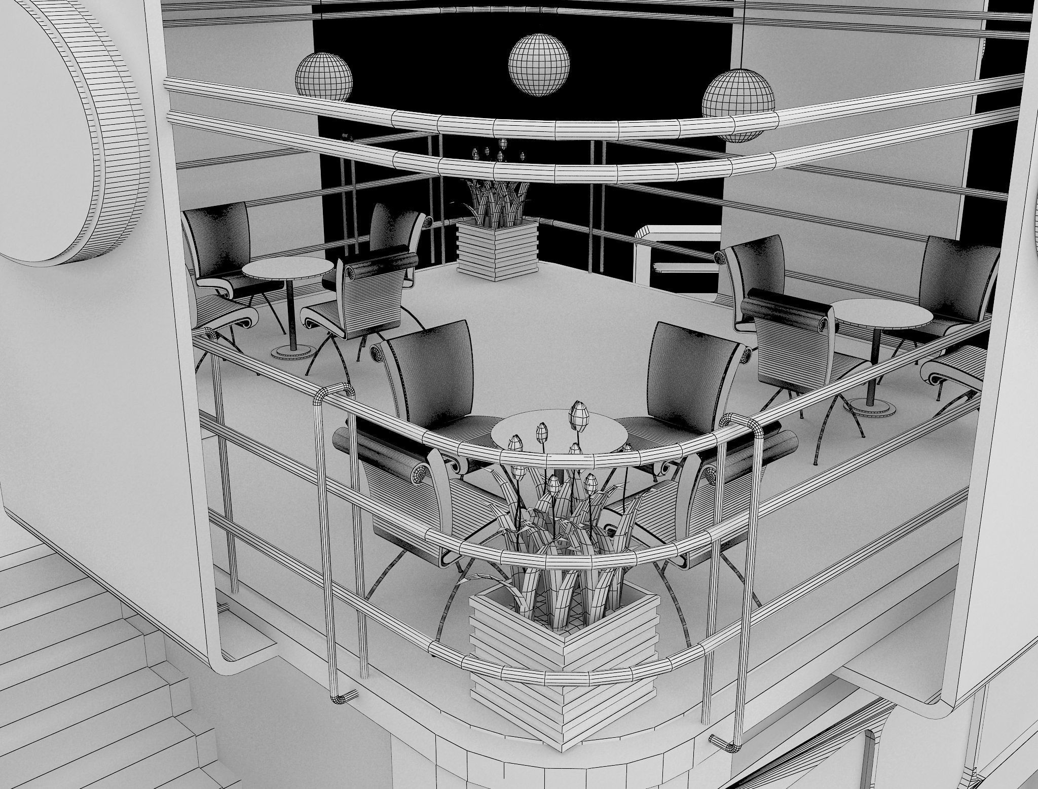 Booth Exhibition Stand a543a 3D model_3