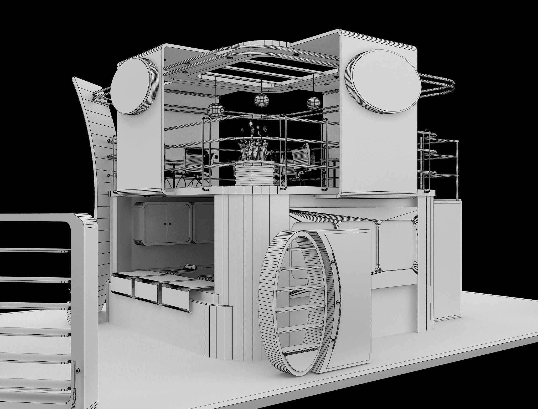Booth Exhibition Stand a543a 3D model_15