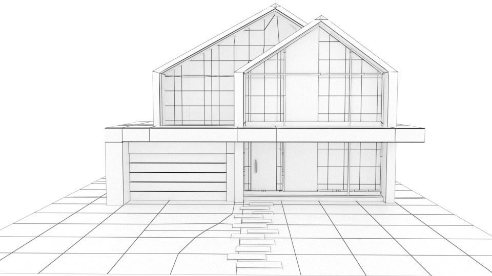 Modern House 3D model_5