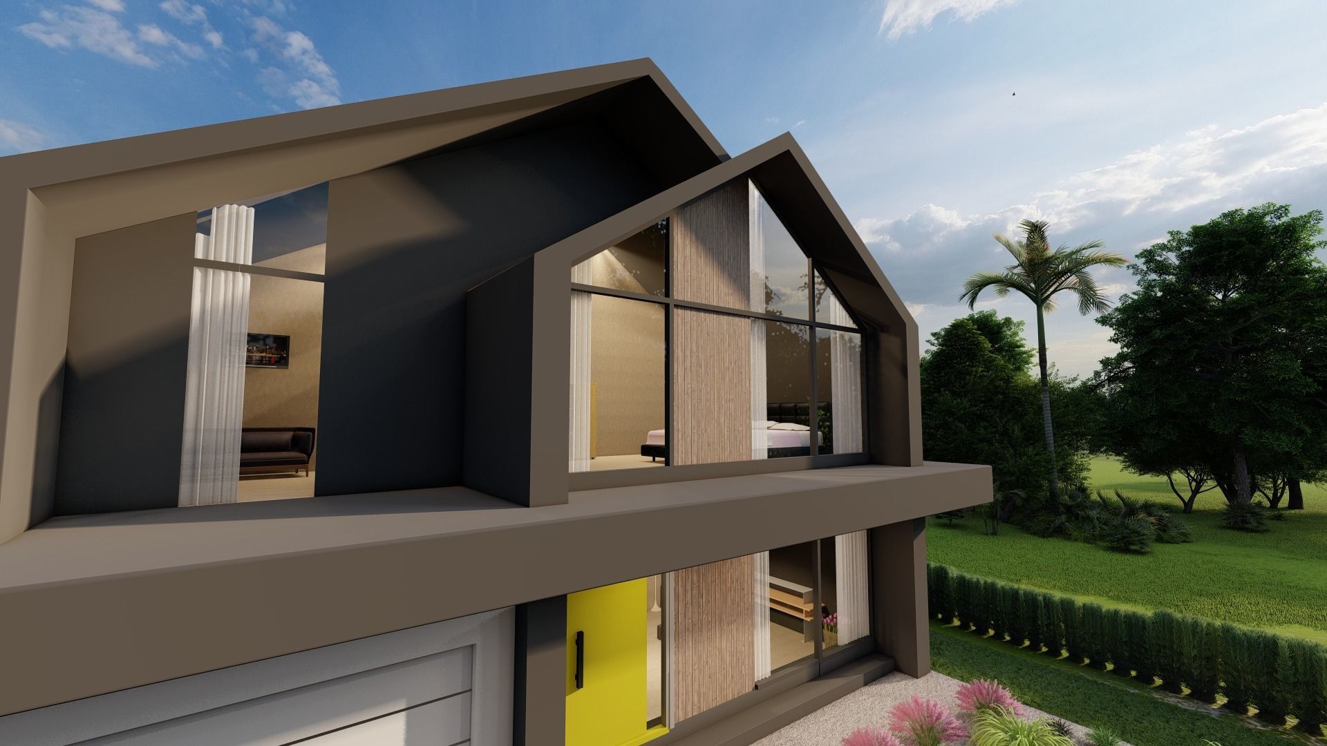 Modern House 3D model_3