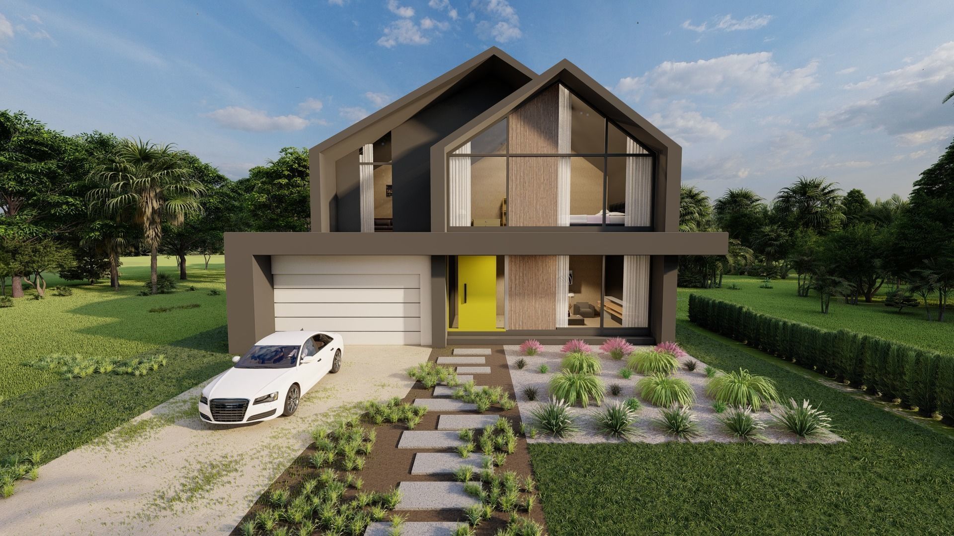 Modern House 3D model_2