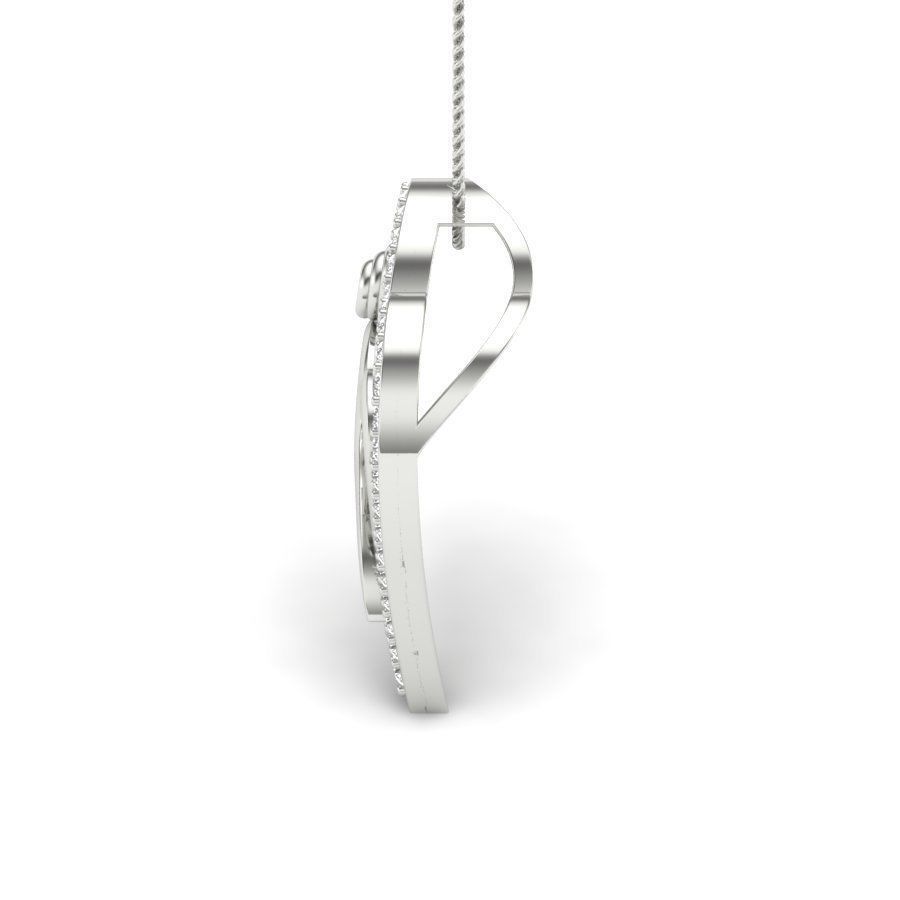 Women heart pendant 3dm render detail  3D print model_11