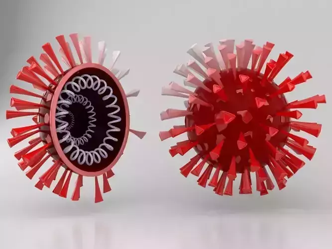 Omicron 3D Model coronavirus