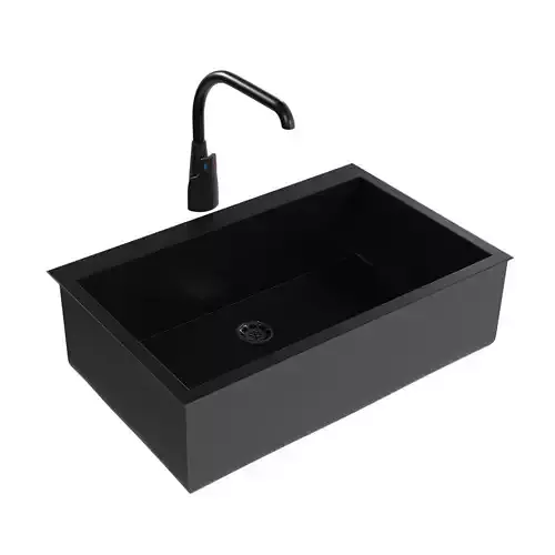Black sink