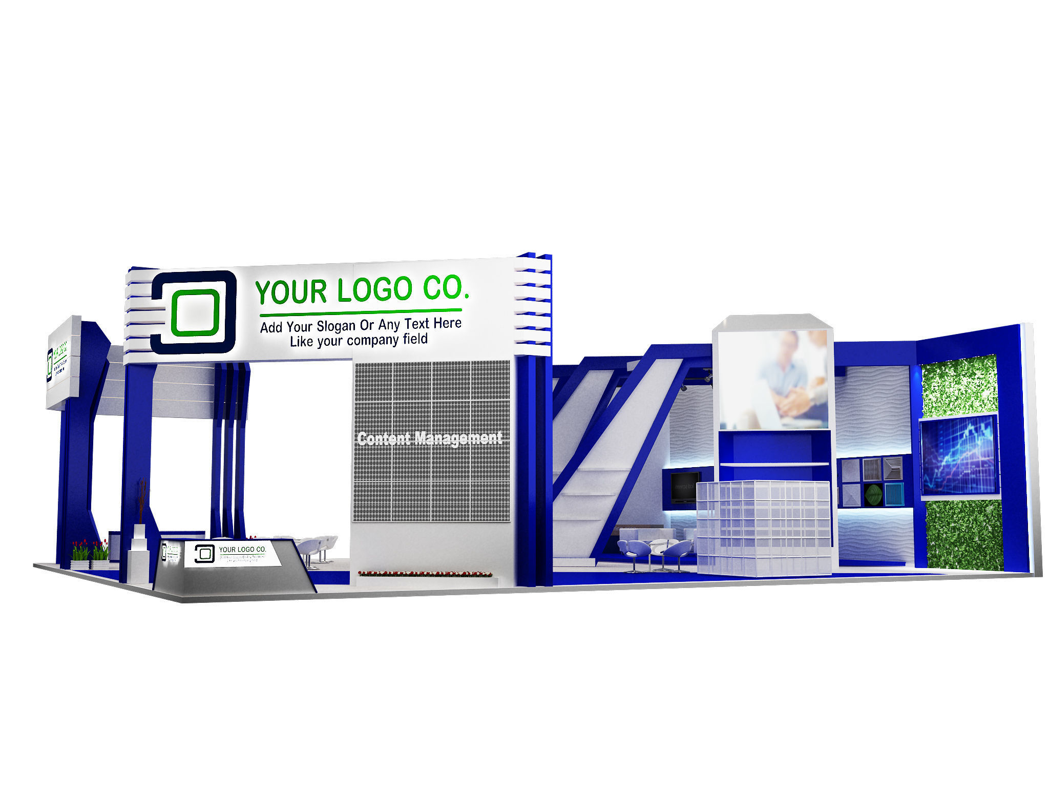 Booth Exhibition Stand a 546 3D model_2