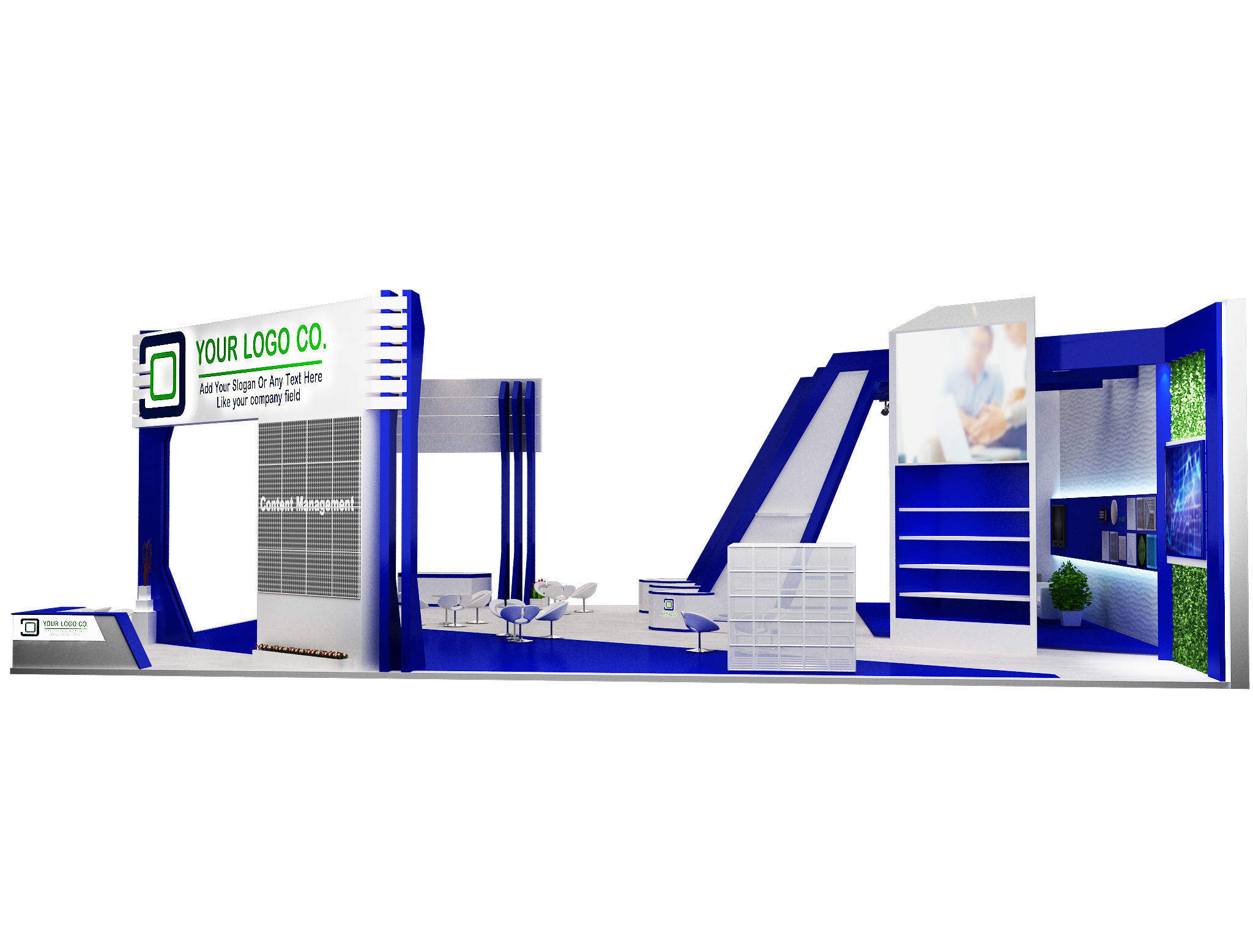 Booth Exhibition Stand a 546 3D model_16