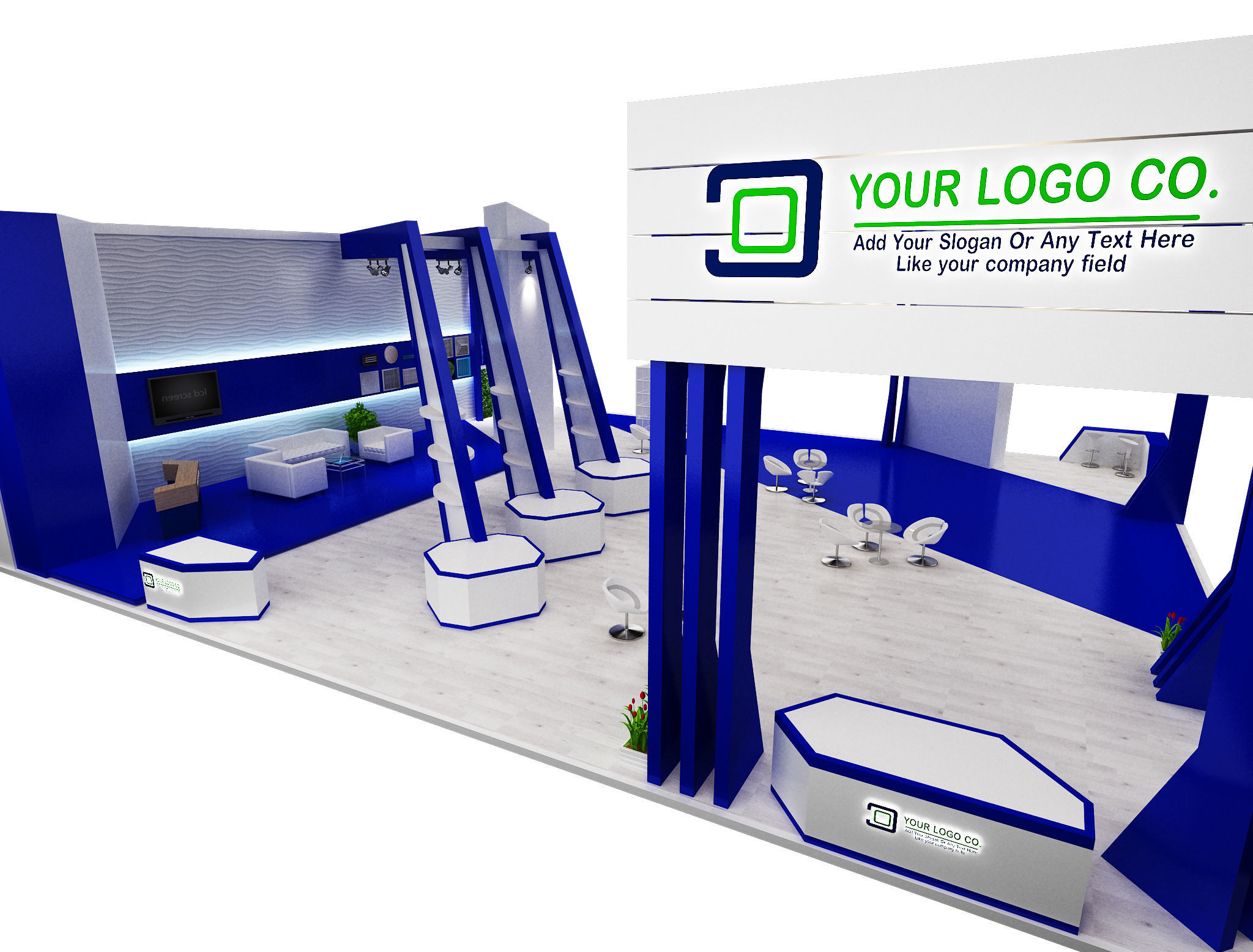 Booth Exhibition Stand a 546 3D model_6