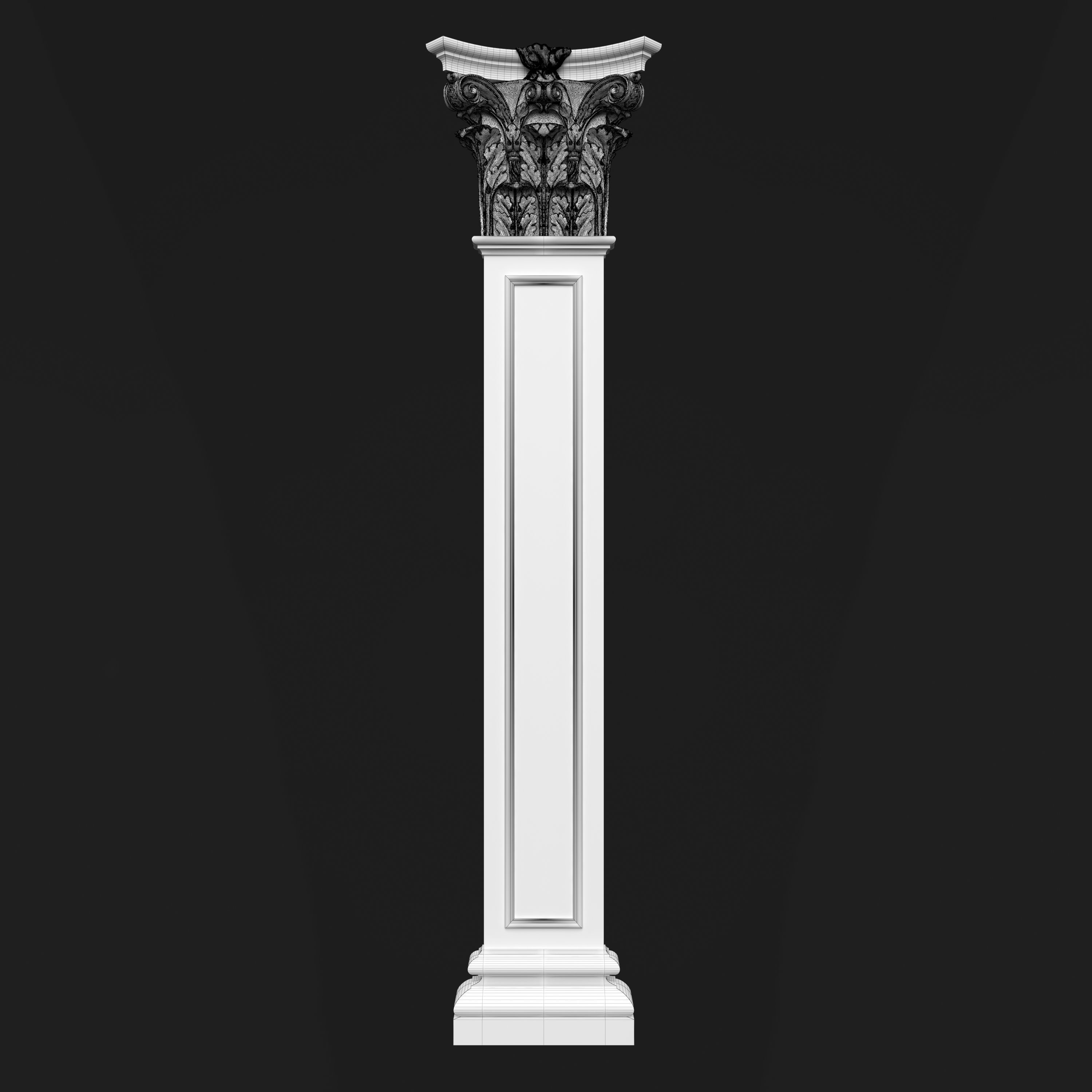 Column Decorative 19 3D model_5