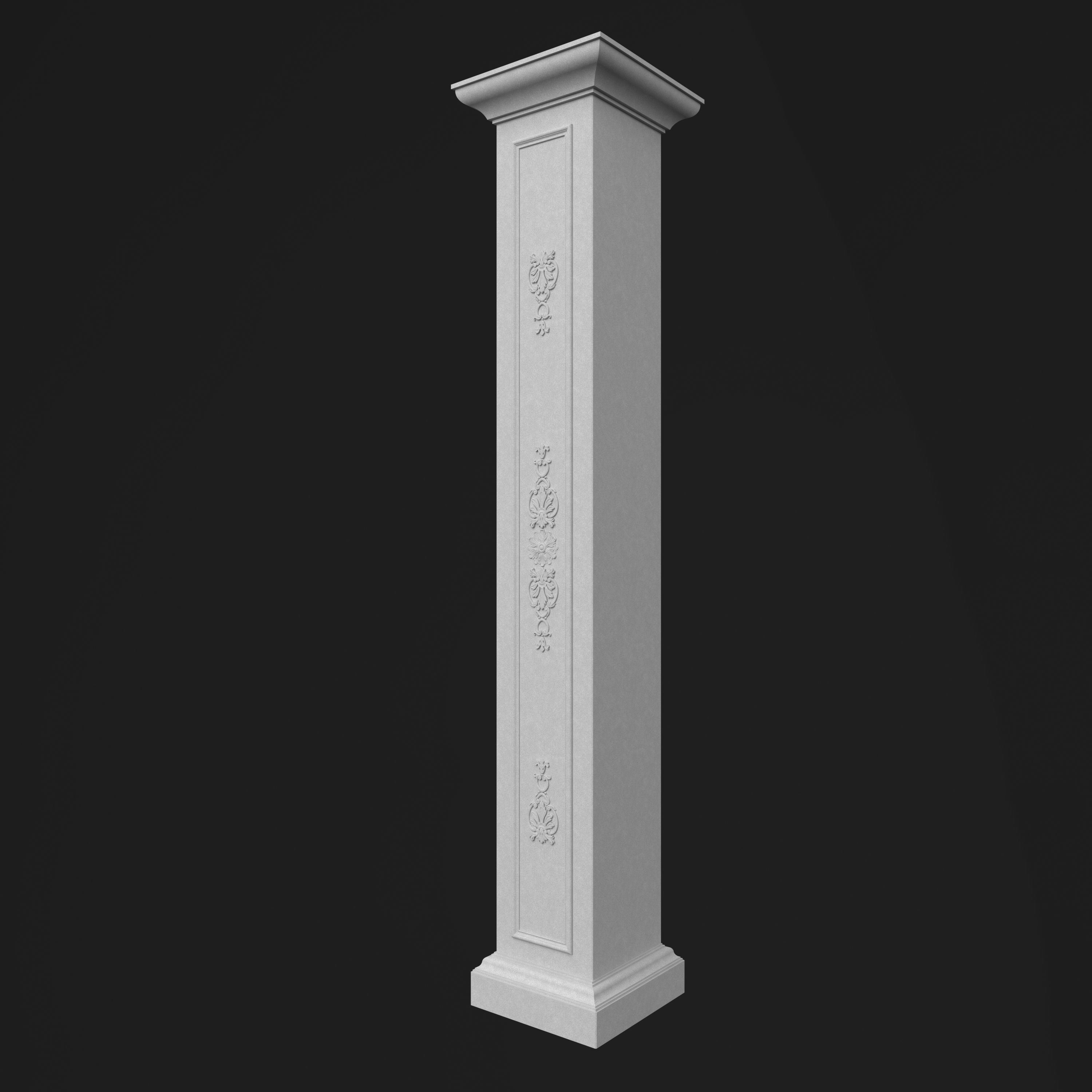 Column Decorative 20 3D model_8