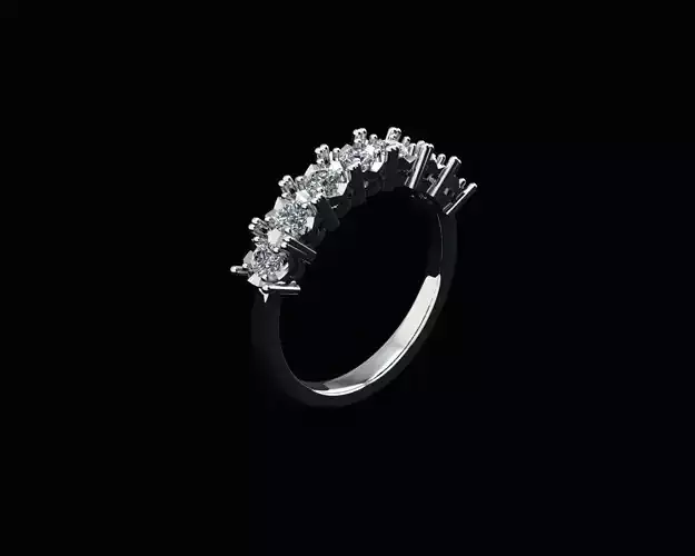 model10 diamond ring 3D print model
