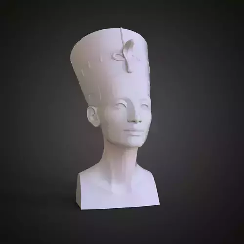 Restored Bust of  Egyptian Queen Nefertiti 3D print model
