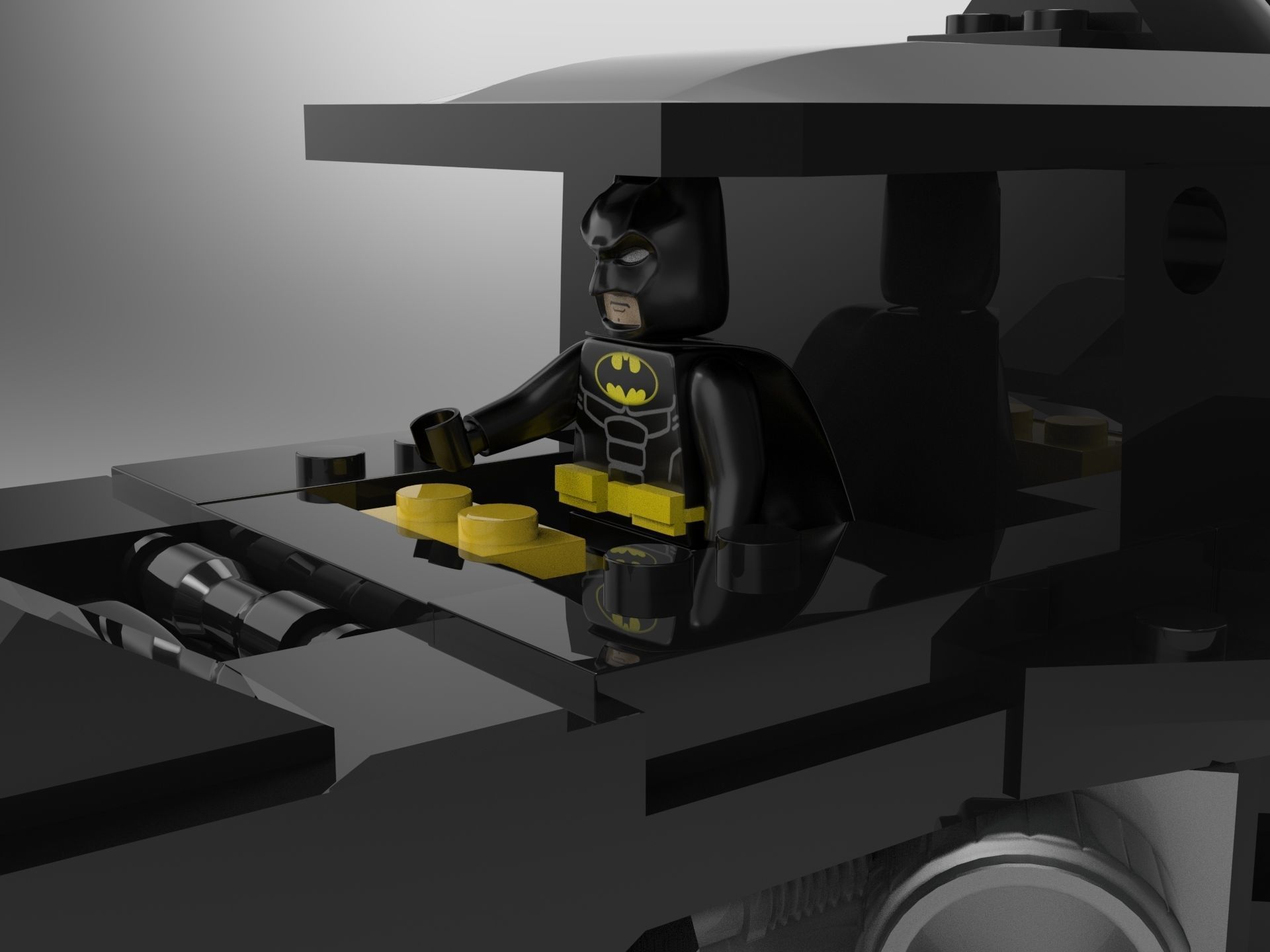 Lego - 1989 Batmobile 3D print model_4