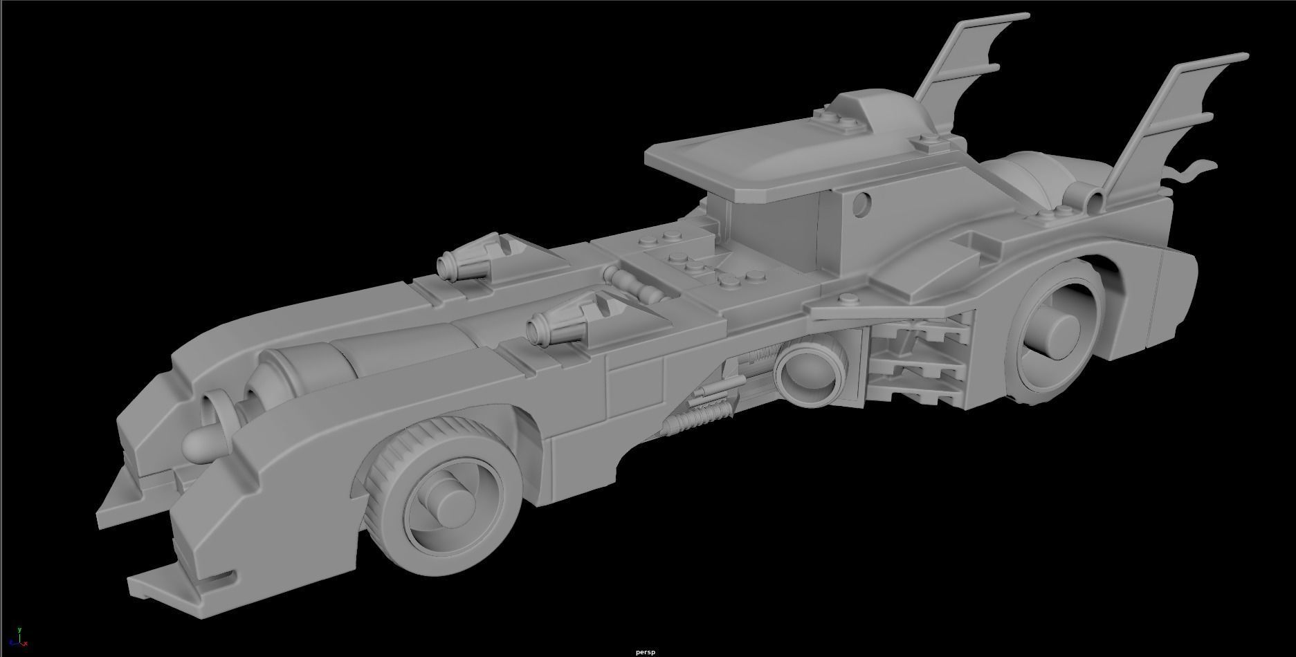 Lego - 1989 Batmobile 3D print model_14