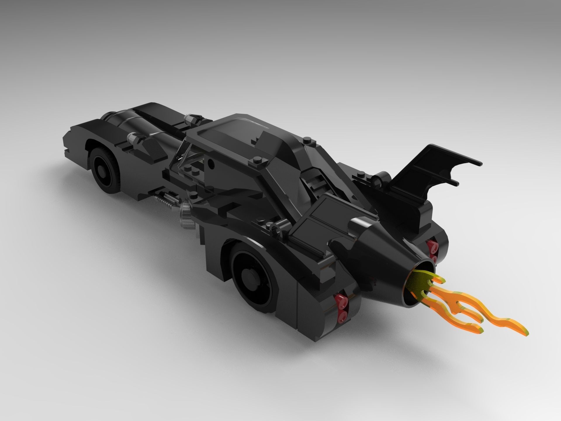 Lego - 1989 Batmobile 3D print model_2