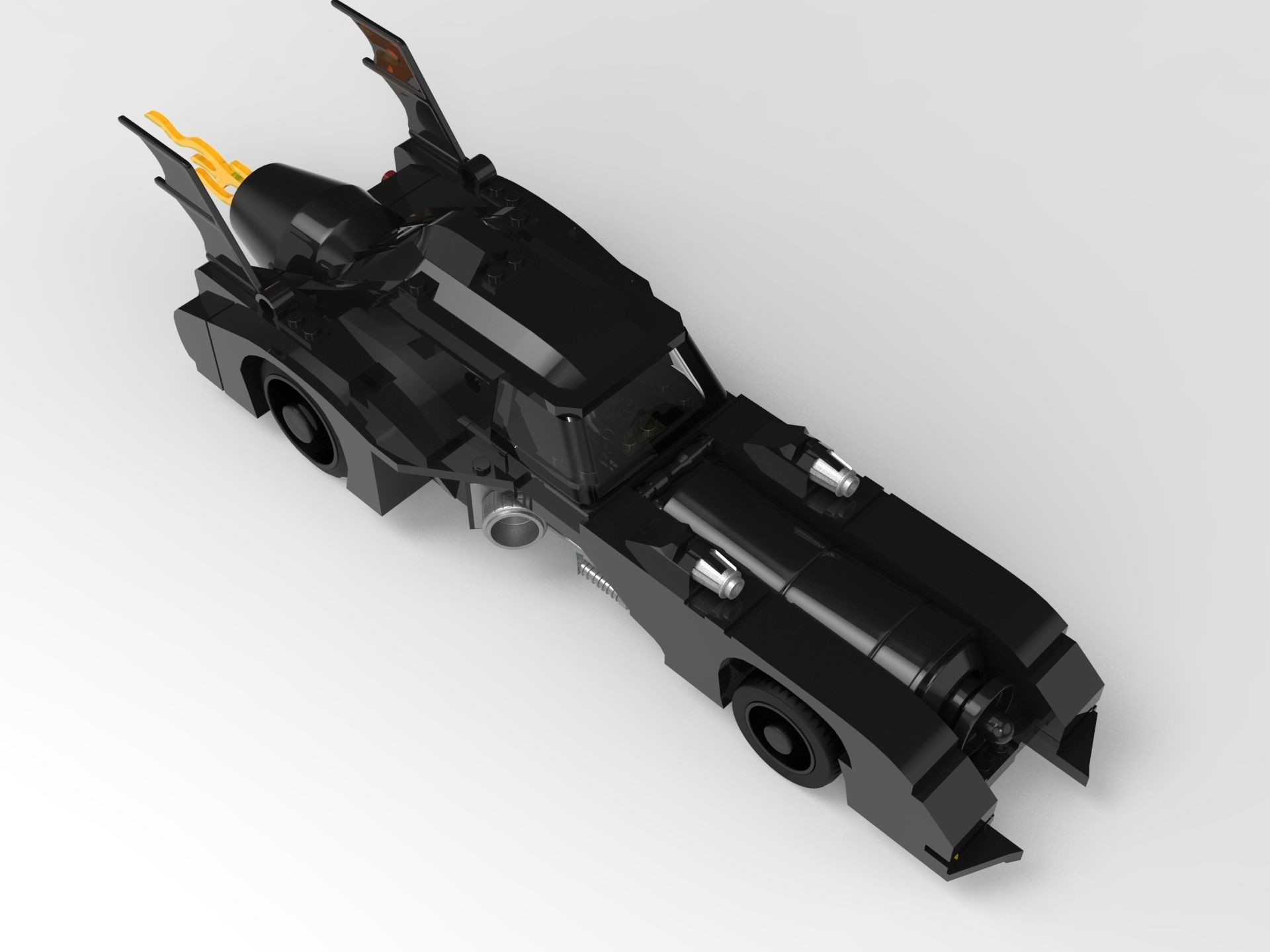 Lego - 1989 Batmobile 3D print model_1
