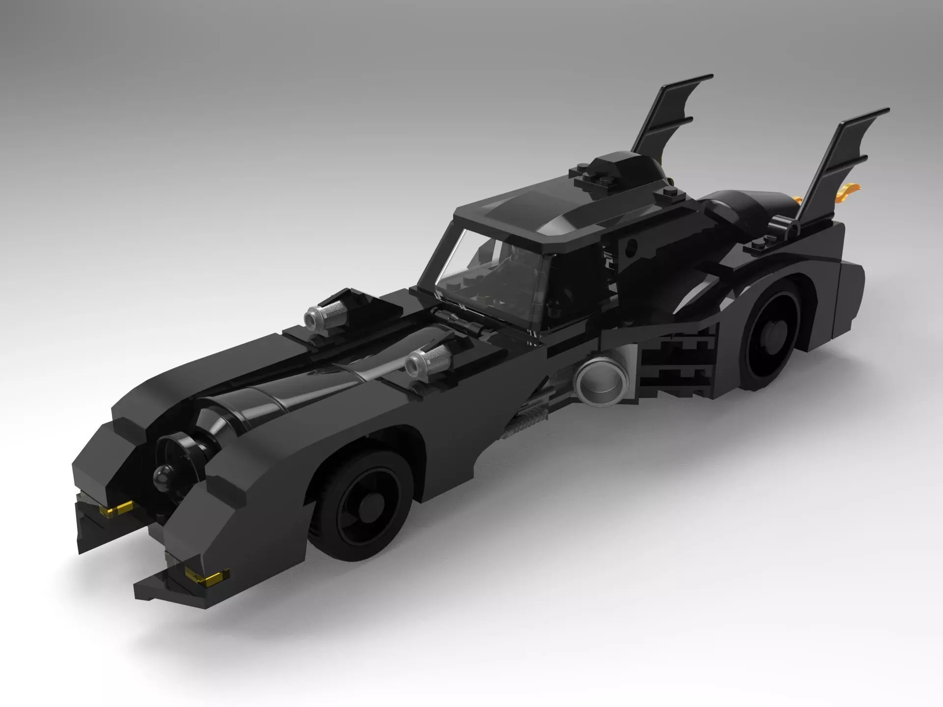 Lego - 1989 Batmobile 3D print model_0