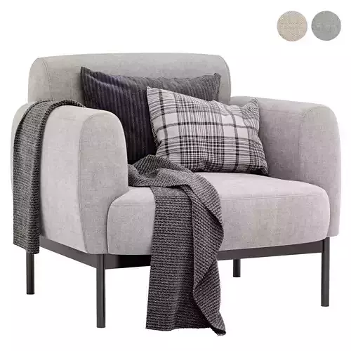 Blu Dot Puff lounge armchair 3D model