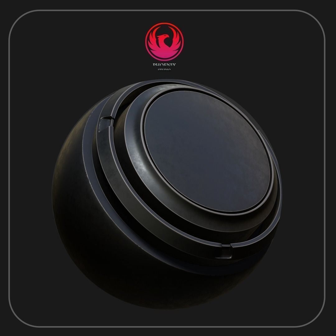 12 Military Weapons Materials Low-poly 3D model_20