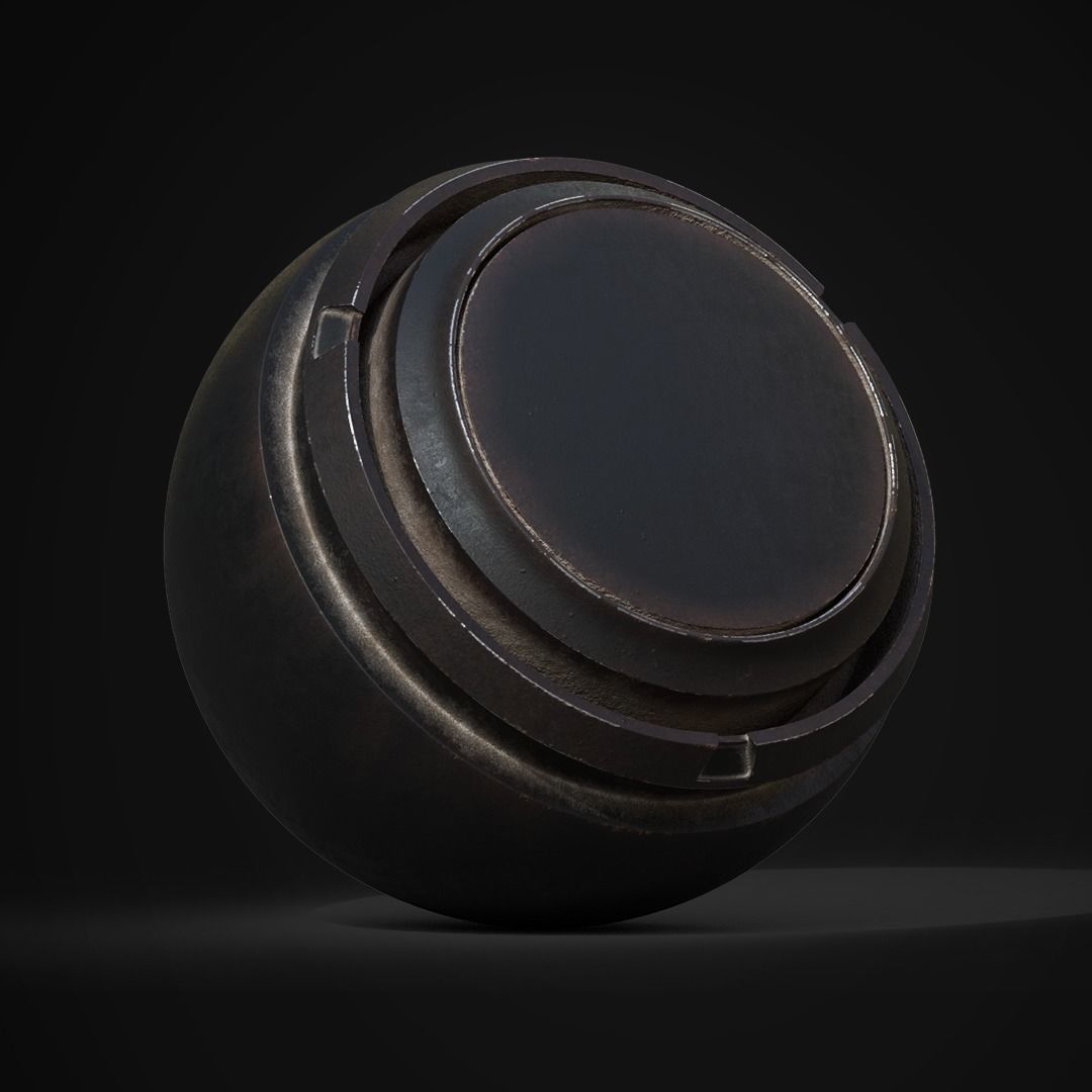 12 Military Weapons Materials Low-poly 3D model_11