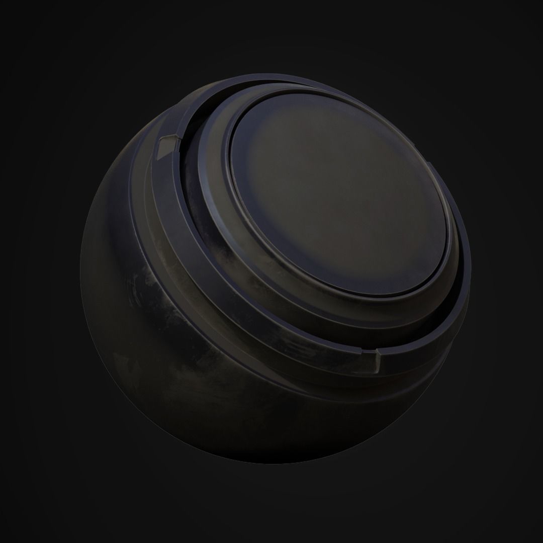 12 Military Weapons Materials Low-poly 3D model_10