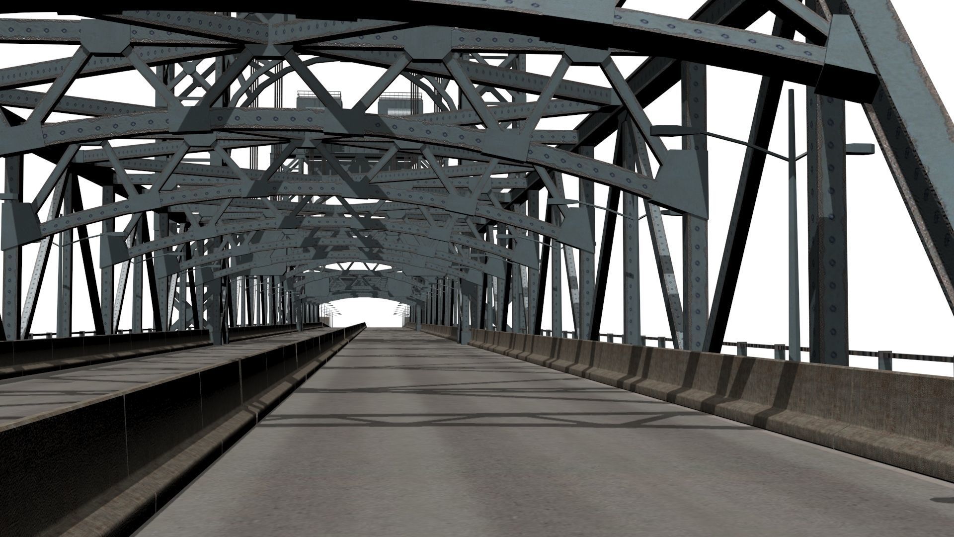 Robert F Kennedy Bridge Low-poly 3D model_5