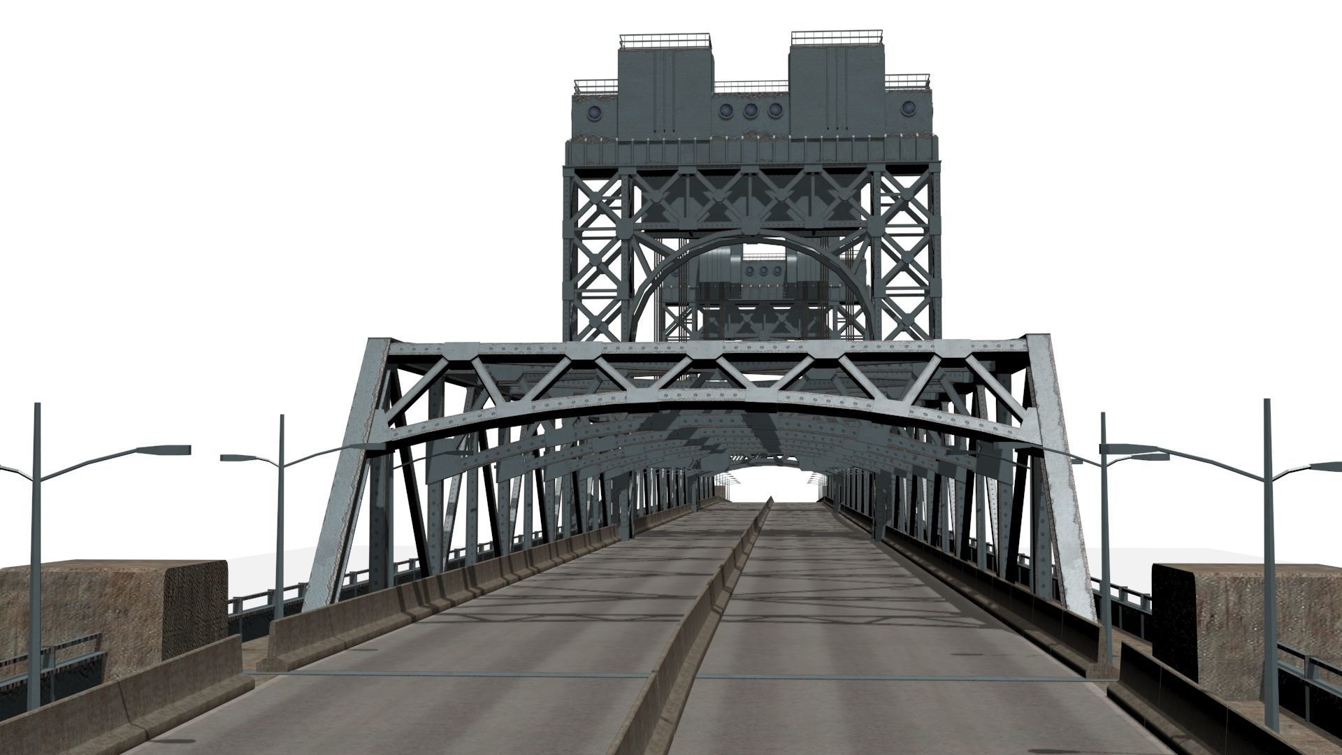 Robert F Kennedy Bridge Low-poly 3D model_2