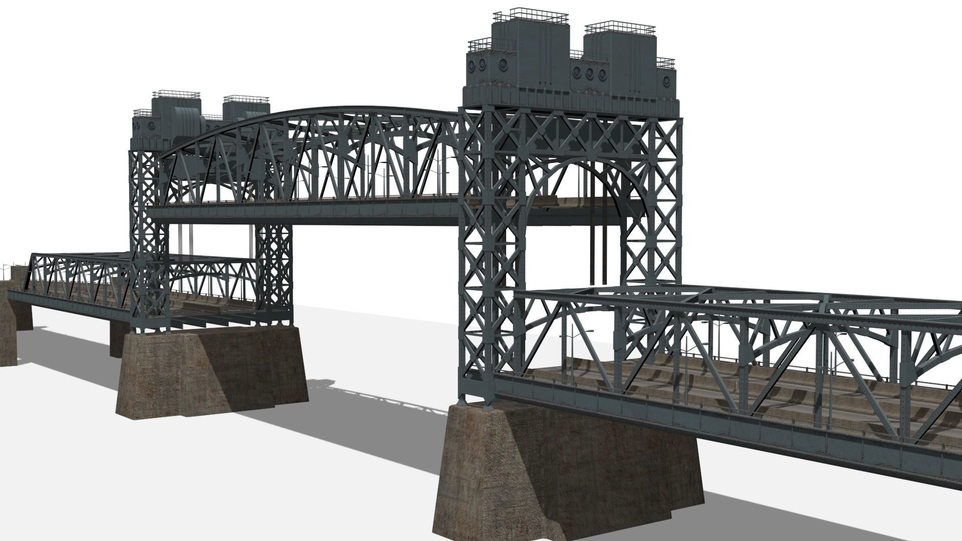 Robert F Kennedy Bridge Low-poly 3D model_4