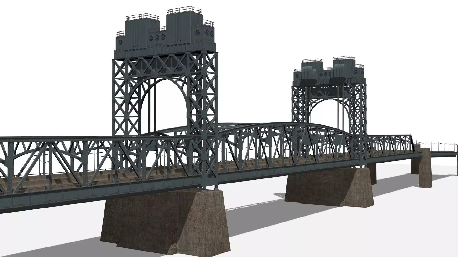 Robert F Kennedy Bridge Low-poly 3D model_0